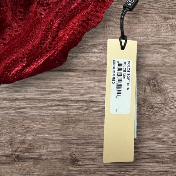 NWT Cosabella Women's Burgundy Lace Bralette Size Large - Picture 2 of 5